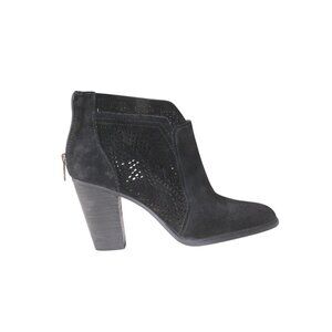 Vince Camuto 9M VC-Frasitta Black Merona New Suede Ankle Booties Sz 9 Womens